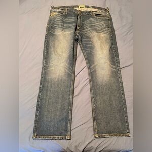 44x32 Ariat M5 Men's Faded Blue Straight Jeans